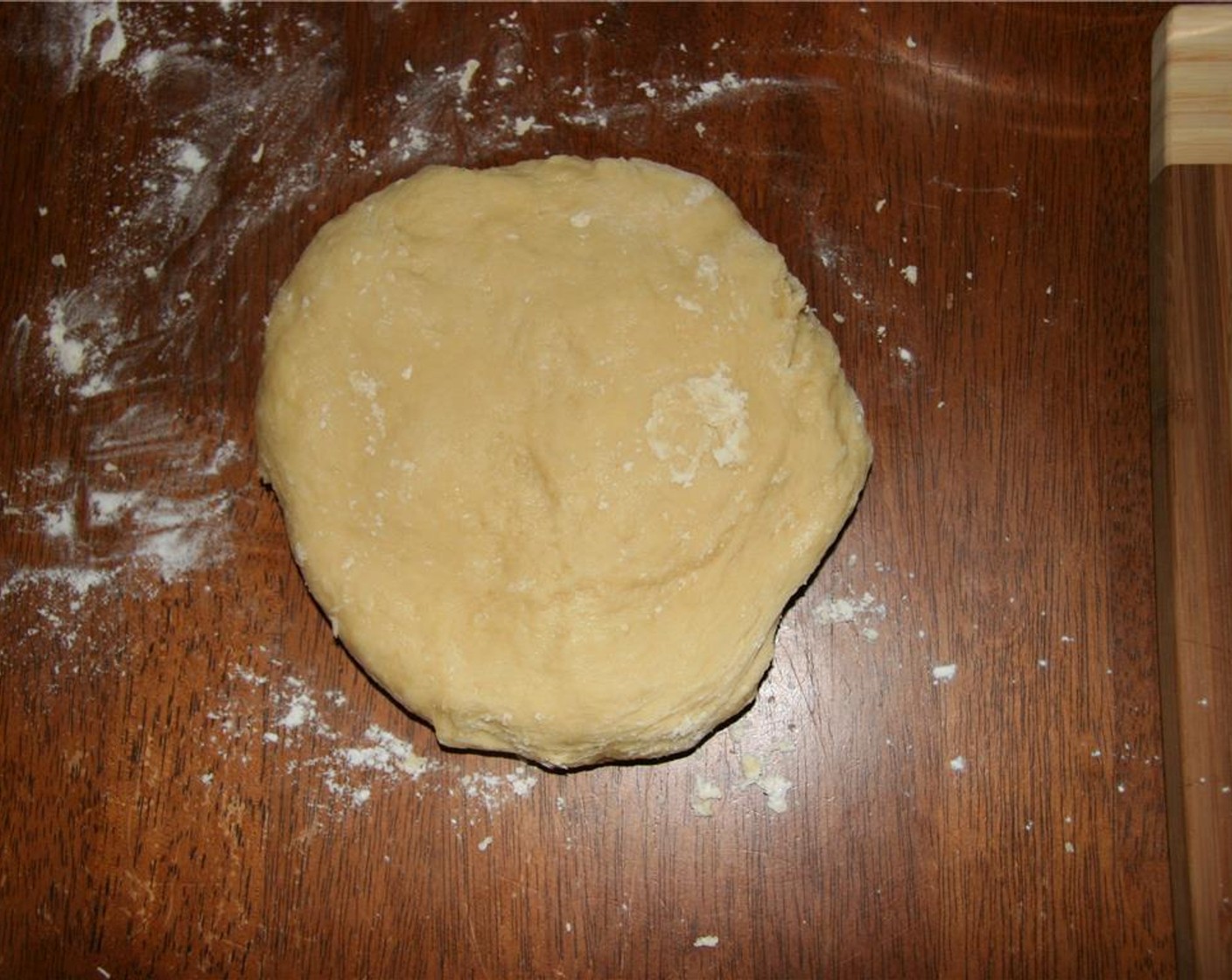 step 5 Turn dough out onto a lightly floured surface and knead.