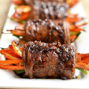 Balsamic Glazed Steak Rolls Recipe | SideChef