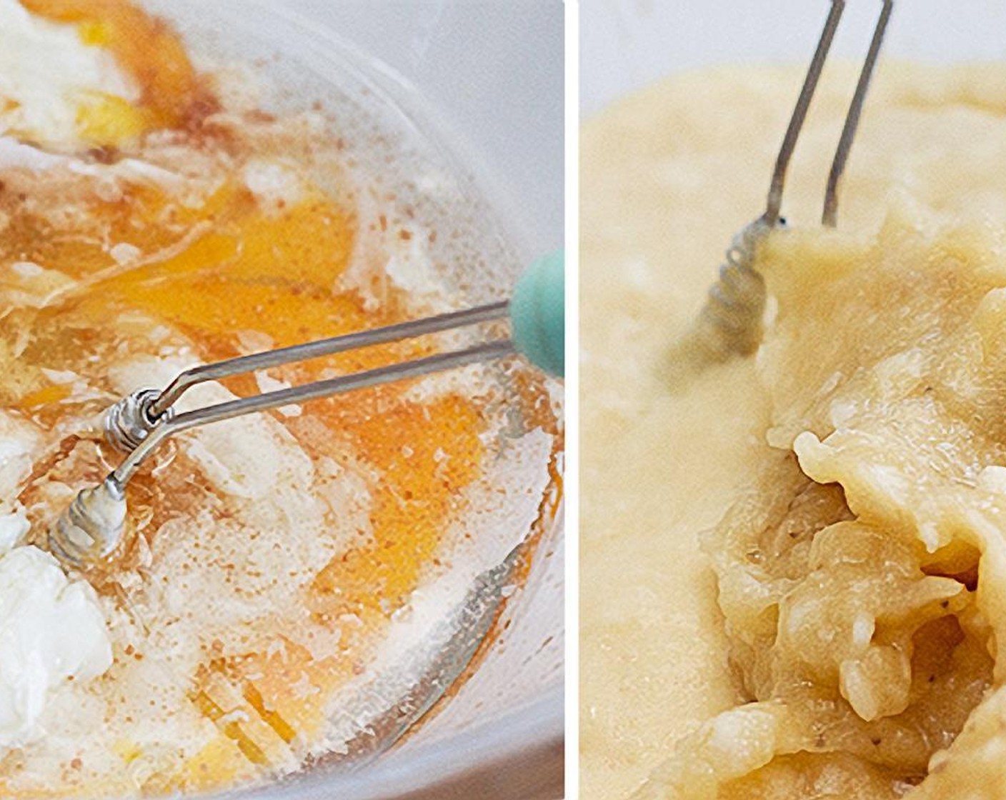 step 4 In a smaller bowl, mix the mashed banana, Eggland's Best Classic Egg (1), Coconut Oil (1/2 cup), Plain Yogurt (1/2 cup) and Vanilla Extract (1 tsp).
