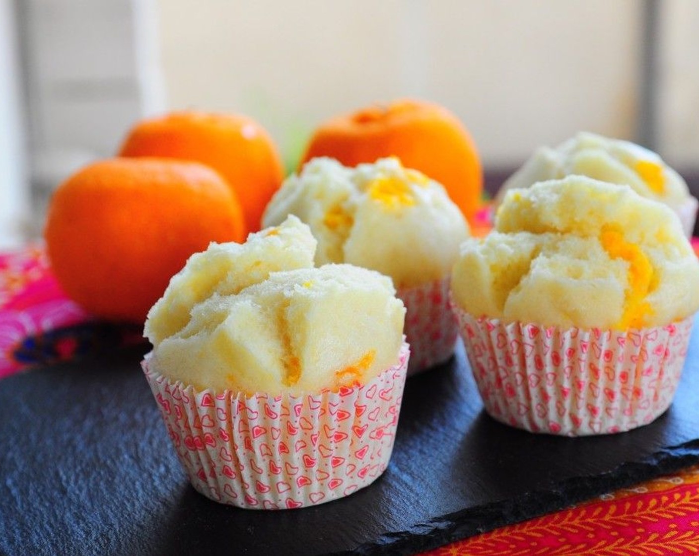 Steamed Mandarin Orange Muffin (Huat Kueh)