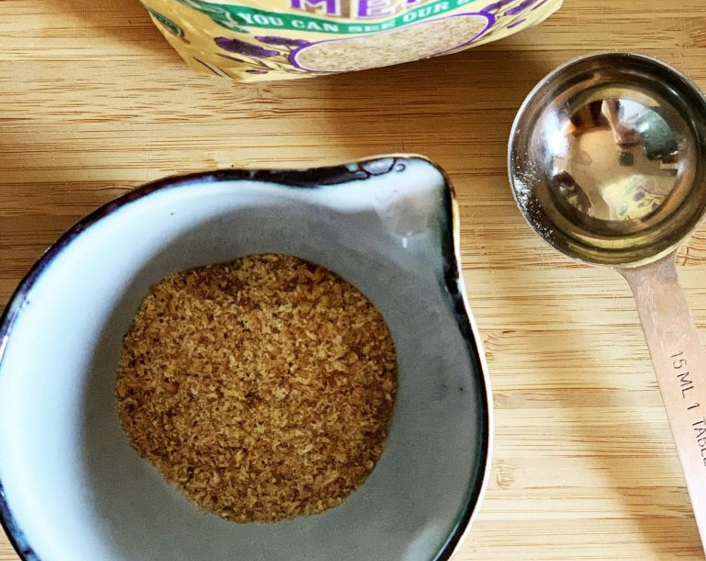 step 2 In a bowl combine the Ground Flaxseed (1 Tbsp) and Water (3 Tbsp), stir, and let sit for a few minutes until it thickens.