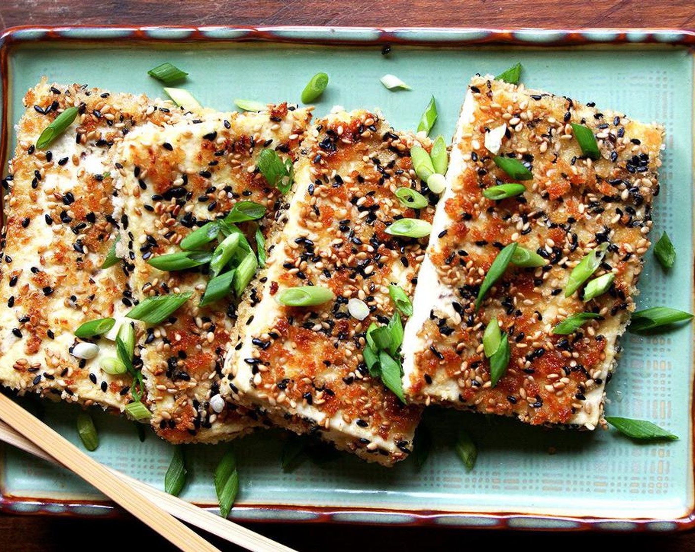 Sesame-Crusted Tofu with Nuoc Cham