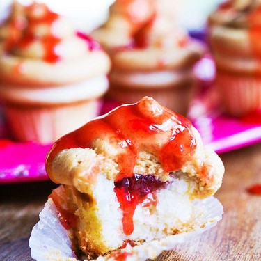 Peanut Butter and Jelly Cupcakes Recipe | SideChef