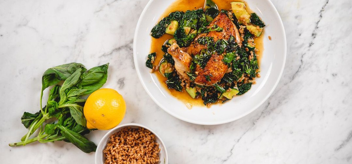 Chicken, Squash, Kale and Farro Recipe | SideChef