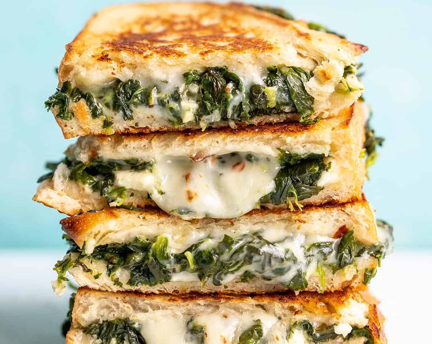 Spinach Feta Grilled Cheese