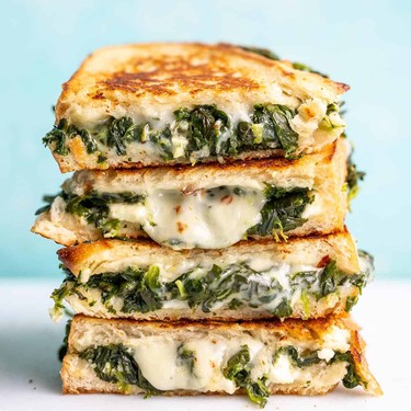 Spinach Feta Grilled Cheese Recipe | SideChef