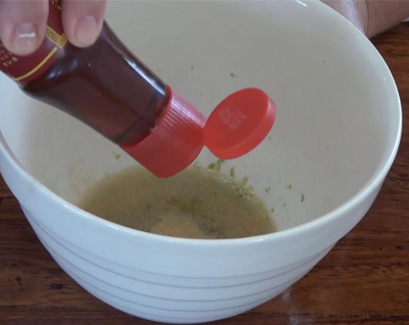 step 6 In the bowl, add Simply Organic Garlic Powder (1 tsp), Sesame Oil (1/2 tsp) and Crushed Red Pepper Flakes (1/2 tsp) if using. Set aside.