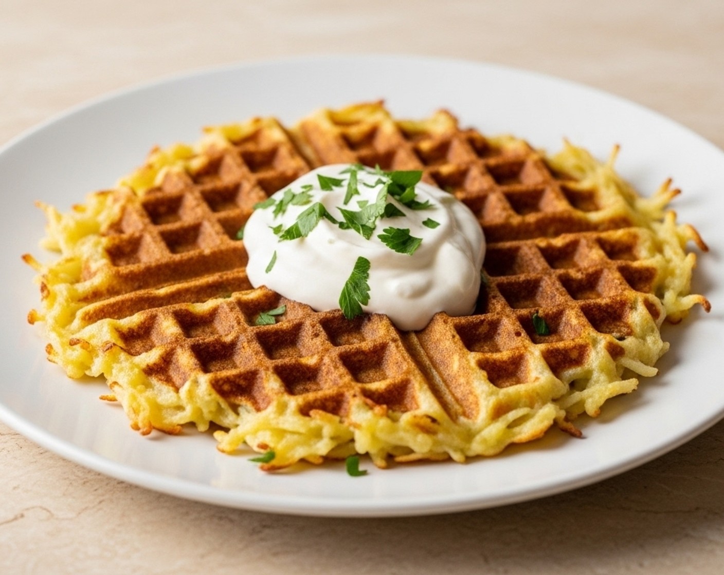 Waffle Iron Potato Latkes