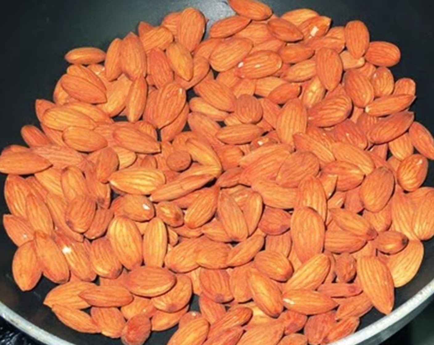 step 1 Roast Almonds (1 cup) in a skillet for 4-5 minutes or until you get an aroma from them.