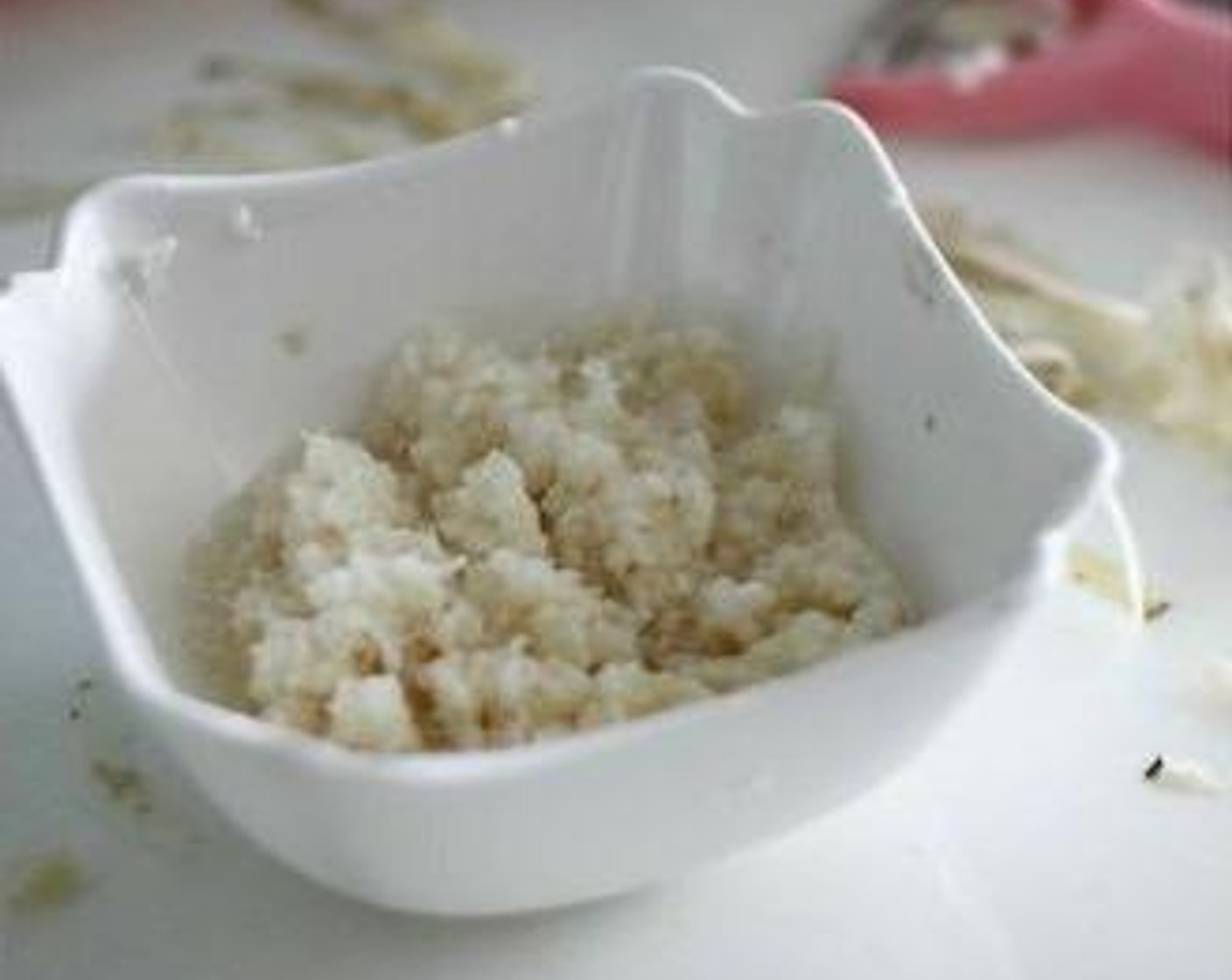 step 1 Grate a Daikon Radish (1) for the polar bear. After grating the whole daikon radish, wrap it and rest it in a fridge until later.