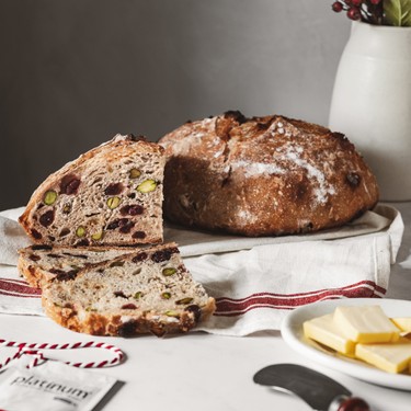 Cranberry Pistachio White Chocolate Bread Recipe | SideChef