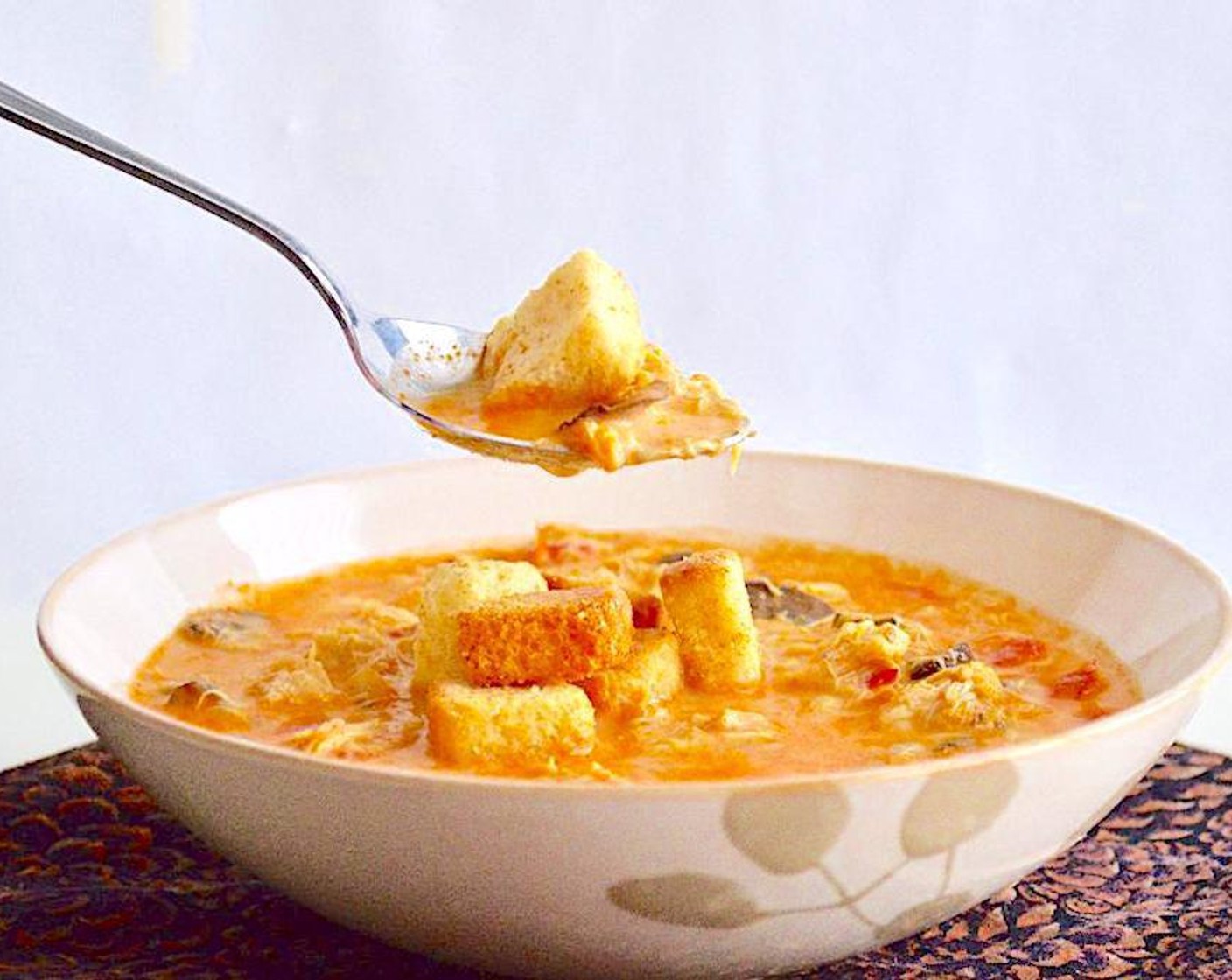 step 5 Serve immediately with Garlic Croutons (to taste) and enjoy!