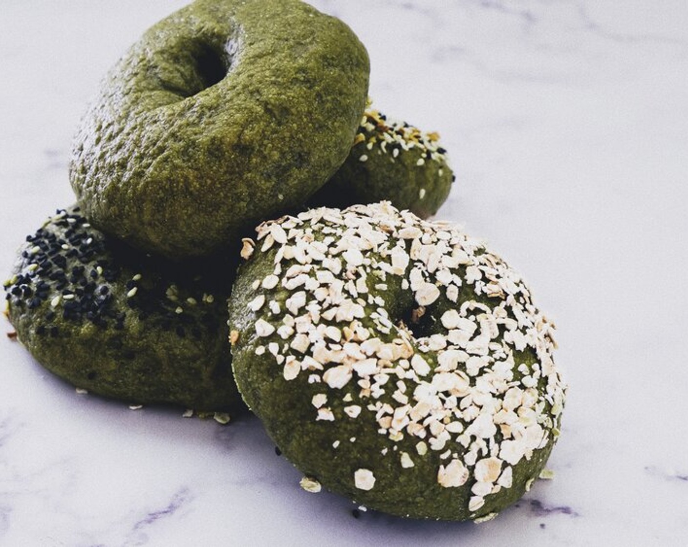 Maple Matcha Bagels