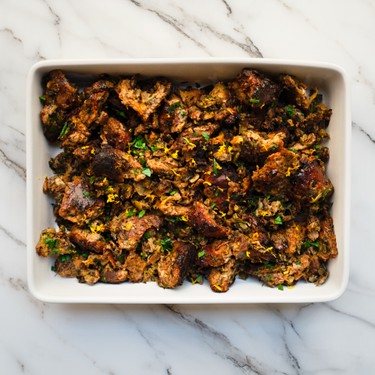 Orange, Bacon & Maple Glazed Stuffing Recipe | SideChef