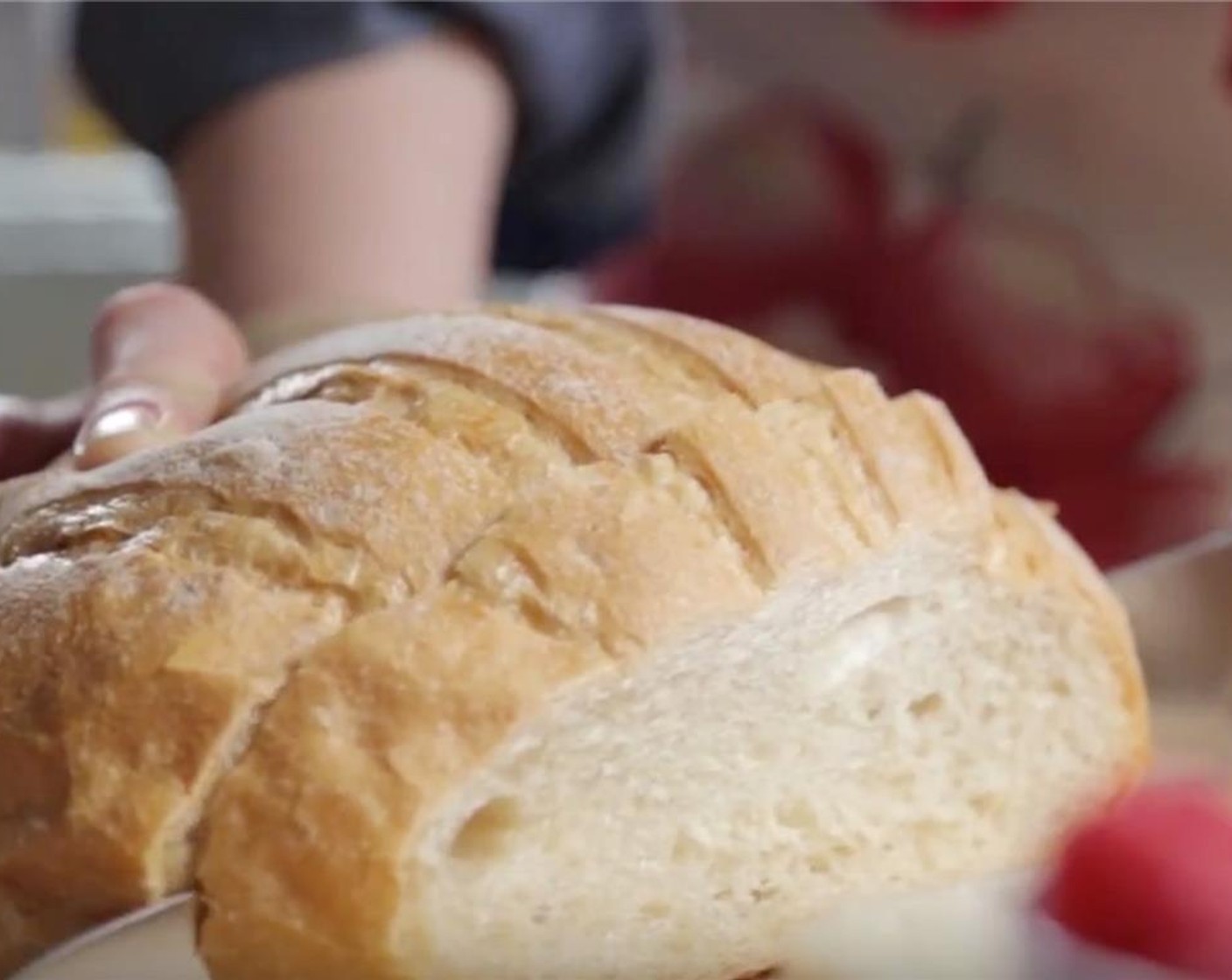 step 1 Cut the Sourdough Bread (2 slices) into thick slices.