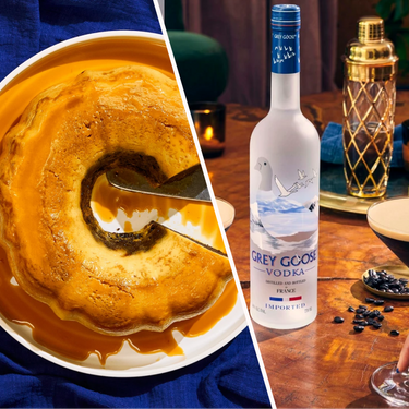 Chocoflan and GREY GOOSE® Espresso Martini Cocktail Recipe | SideChef
