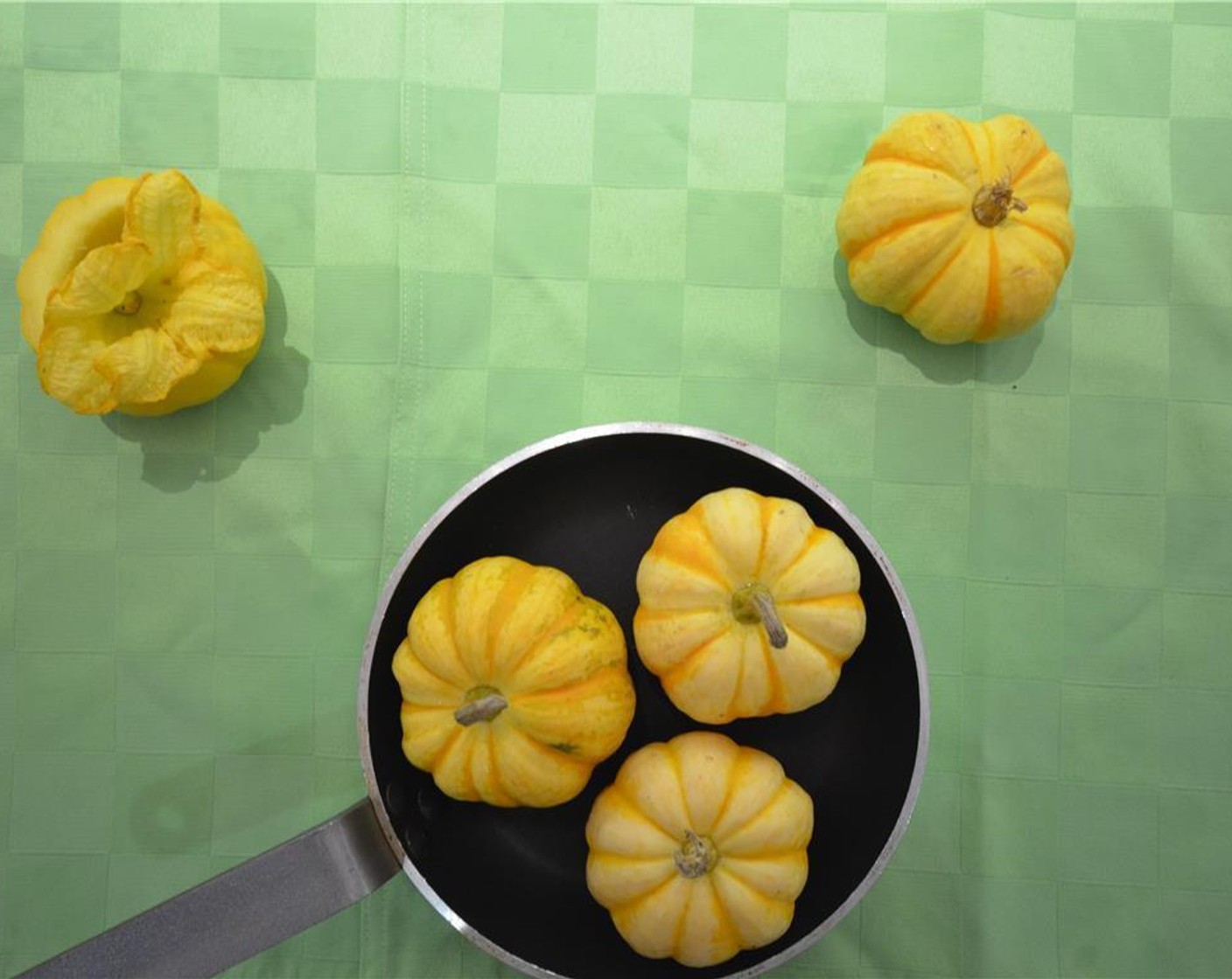 step 2 At this time, if you would like to serve the risotto in baby pumpkins, you can prepare them now. Steam the Baby Pumpkins (2) until soft. Once cooled, remove the tops and seed them. Set aside.