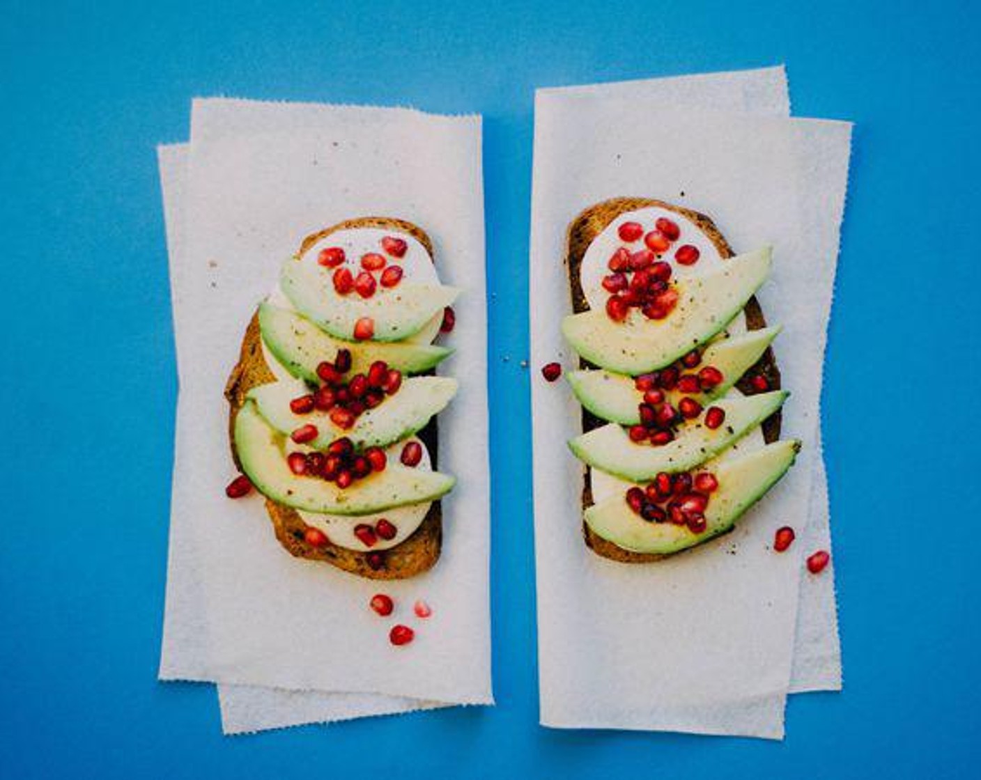 Avocado Pomegranate Toast