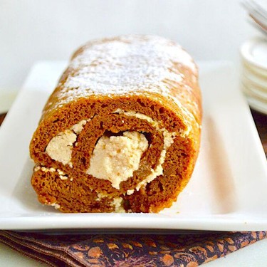 Pumpkin Spiced Swiss Roll Recipe | SideChef