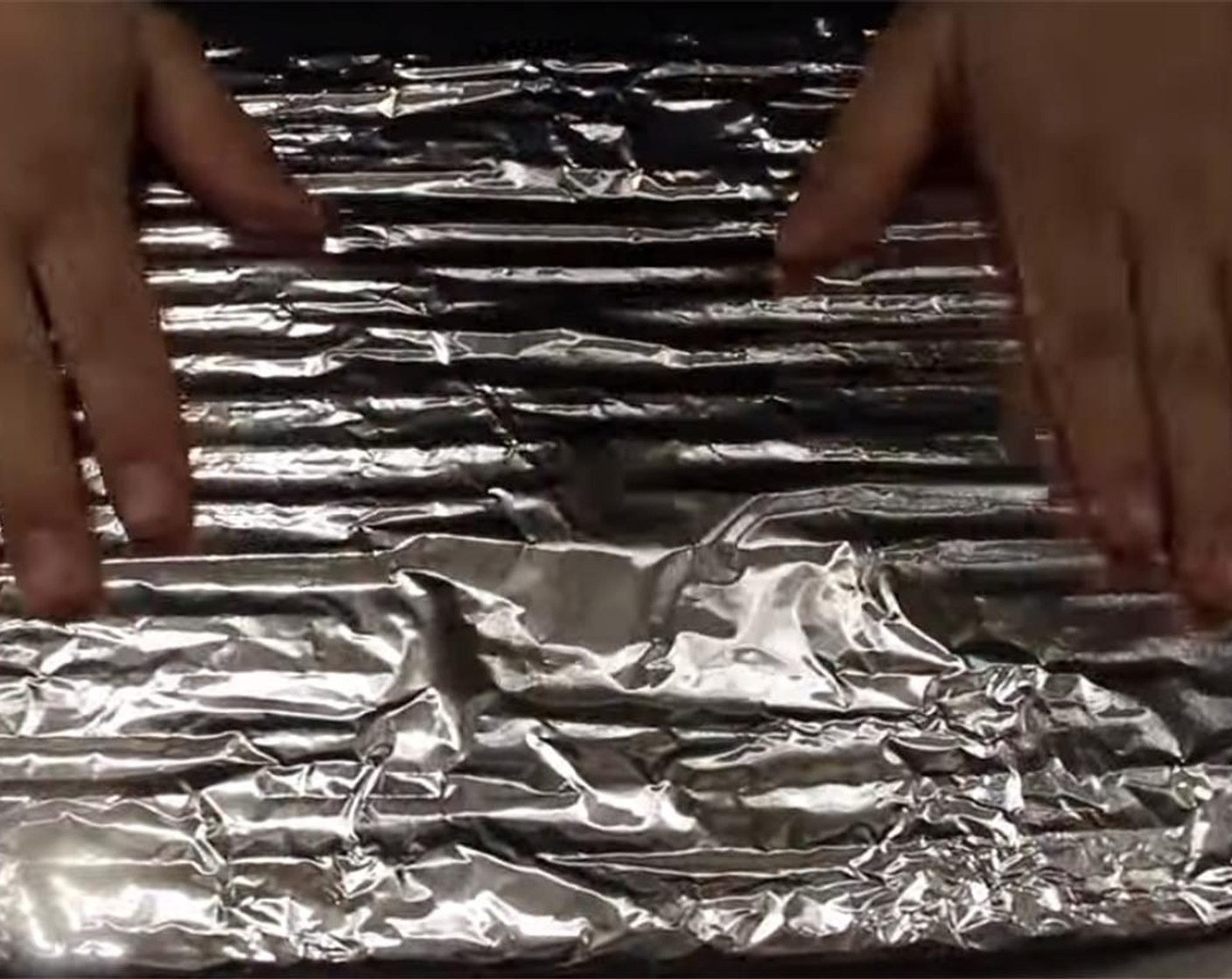 step 8 Preheat you oven to 350 degrees F (180 degrees C). Line the baking rack with aluminum foil.
