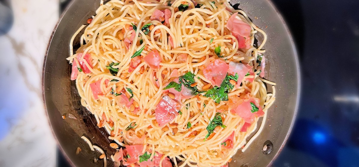 Bella Hadid Prosciutto Pasta Recipe SideChef