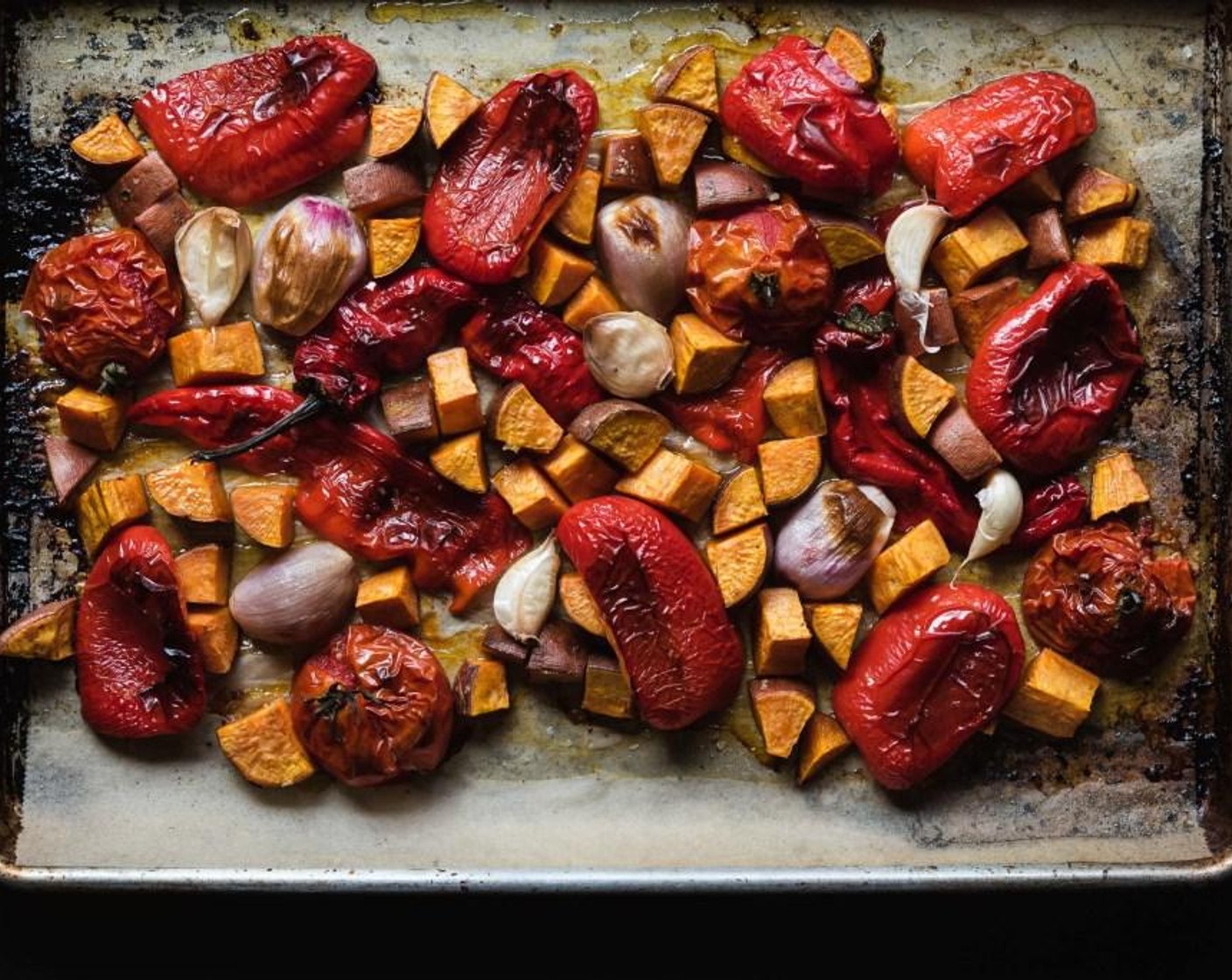 step 3 Roast vegetables on the center rack of the oven for 35 minutes, until they are soft and beginning to brown.