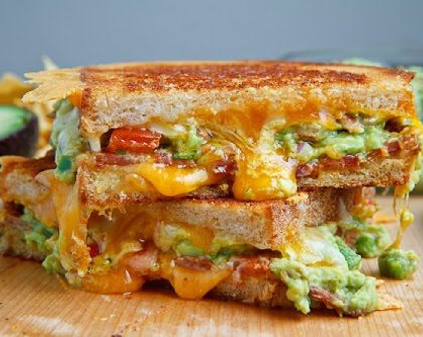 Bacon Guacamole Grilled Cheese Sandwich