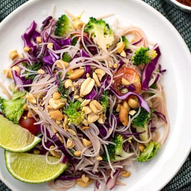 Asian Broccoli Vermicelli Salad Recipe | SideChef