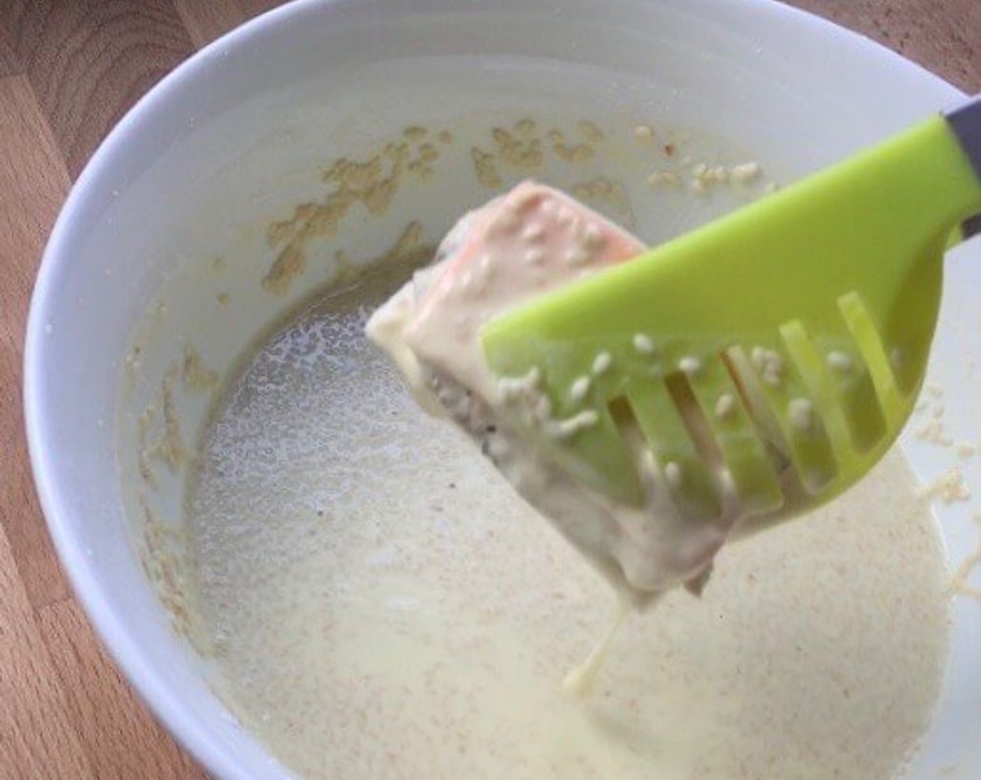 step 8 Dip the sandwiched nian gao into the batter.