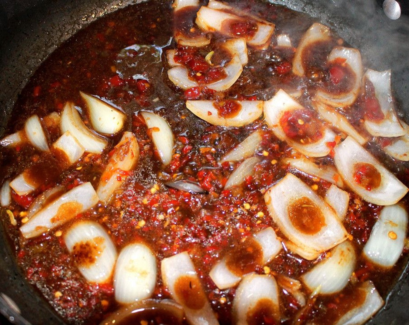 step 9 Simmer for 3 minutes, check and adjust the seasoning.