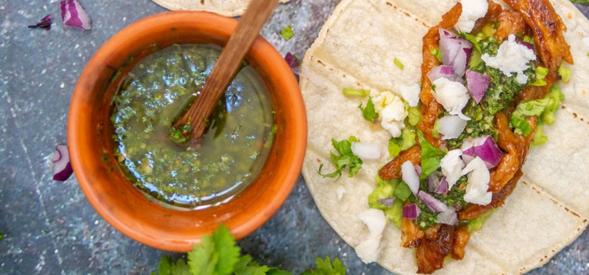 Vegan Steak Tacos with Chimichurri Recipe | SideChef
