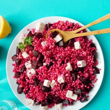 Israeli Couscous Salad with Beet and Feta Recipe | SideChef