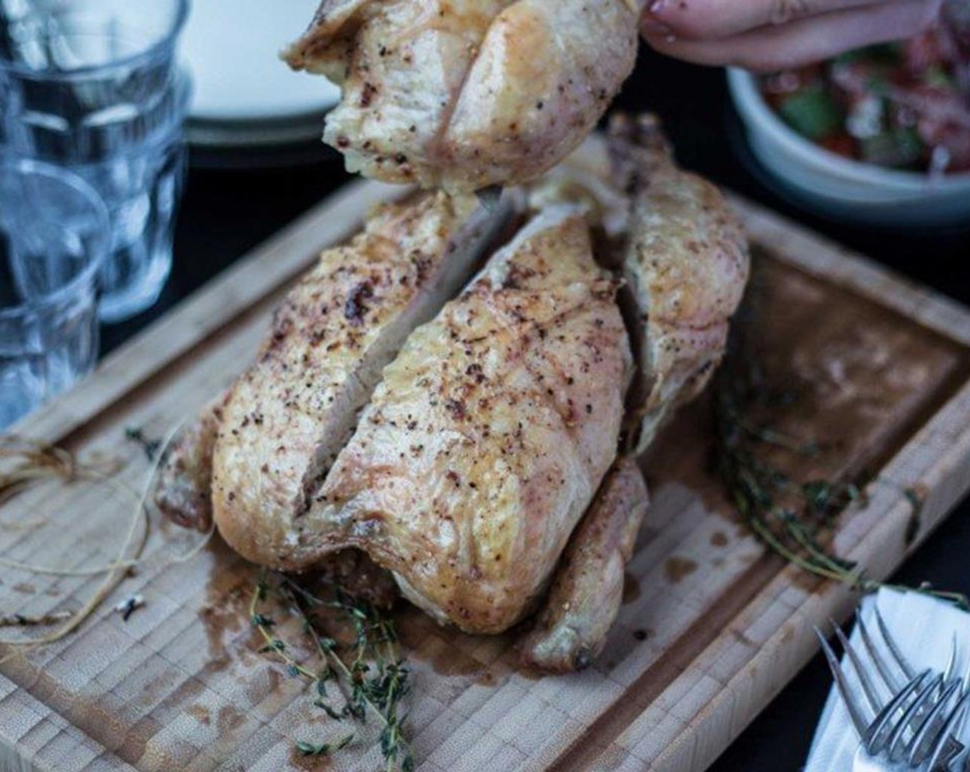 step 11 Transfer to a cutting board and carve accordingly. Enjoy!