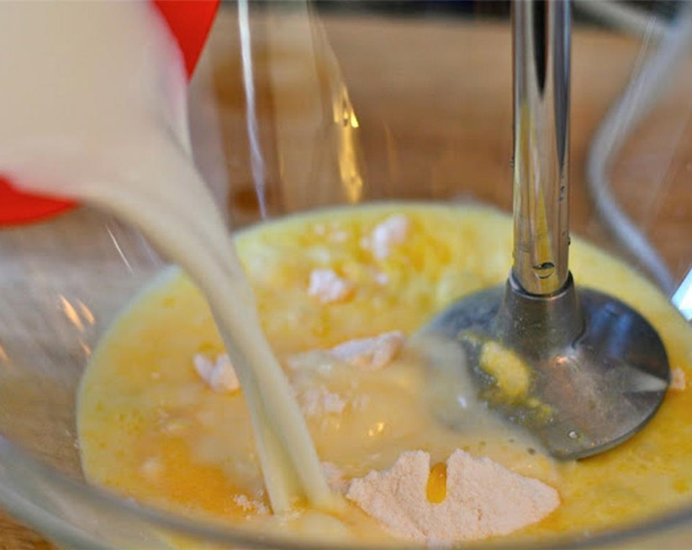 step 4 For the pudding, add Milk (3/4 cup) to Instant Vanilla Pudding (1 pckg). Beat for 2 minutes.
