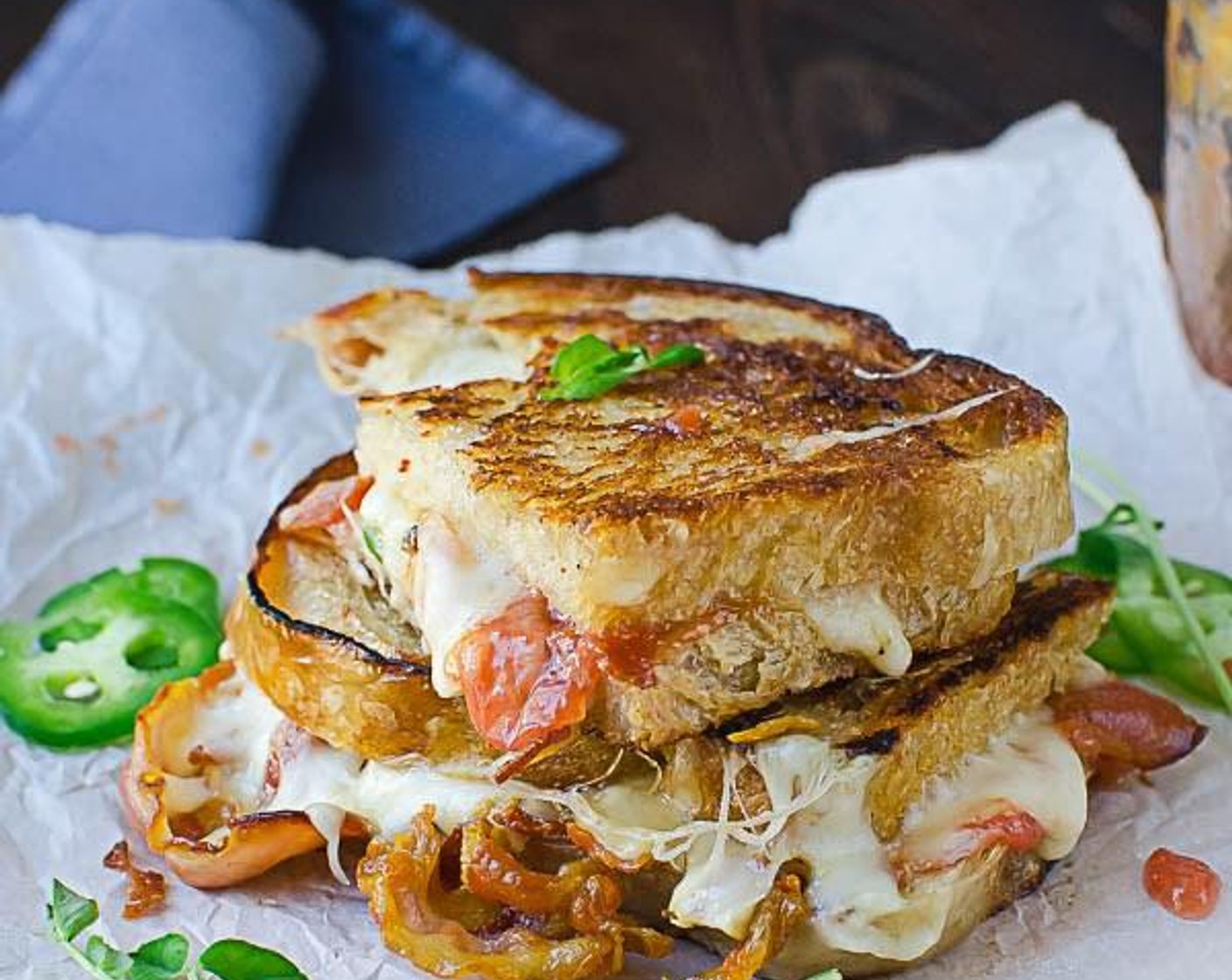 Crispy Pancetta Guava Grilled Cheese