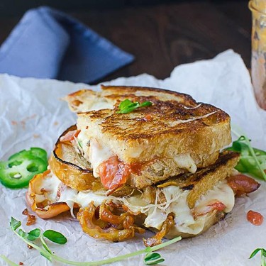 Crispy Pancetta Guava Grilled Cheese Recipe | SideChef