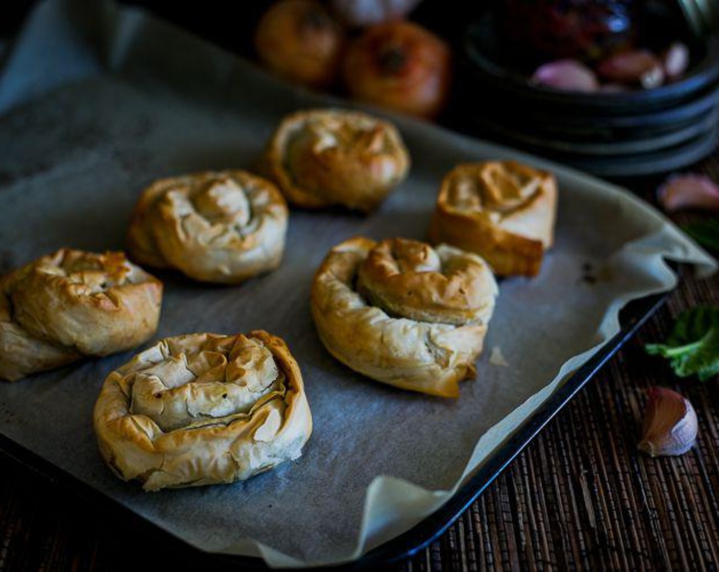 Spinach & Hummus Filo Pastry Spirals