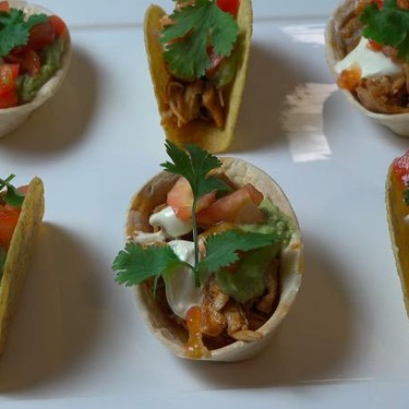 Pulled Chicken Mini Tacos Recipe | SideChef