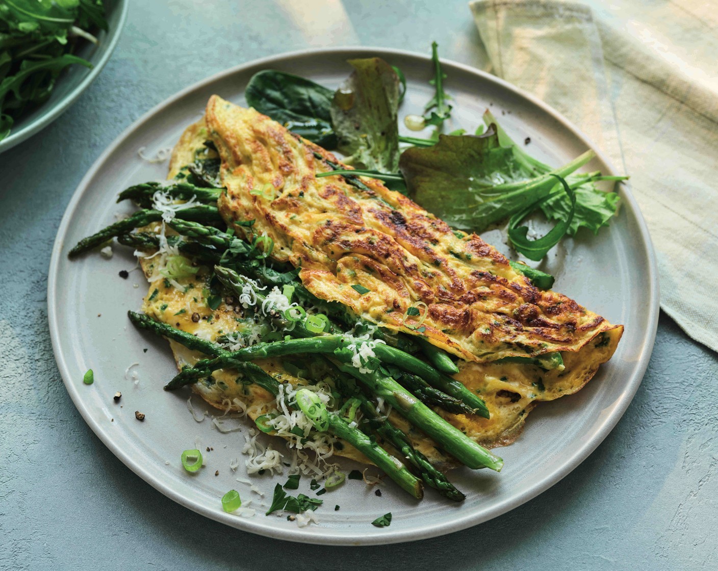 Asparagus and gruyère omelette M&S
