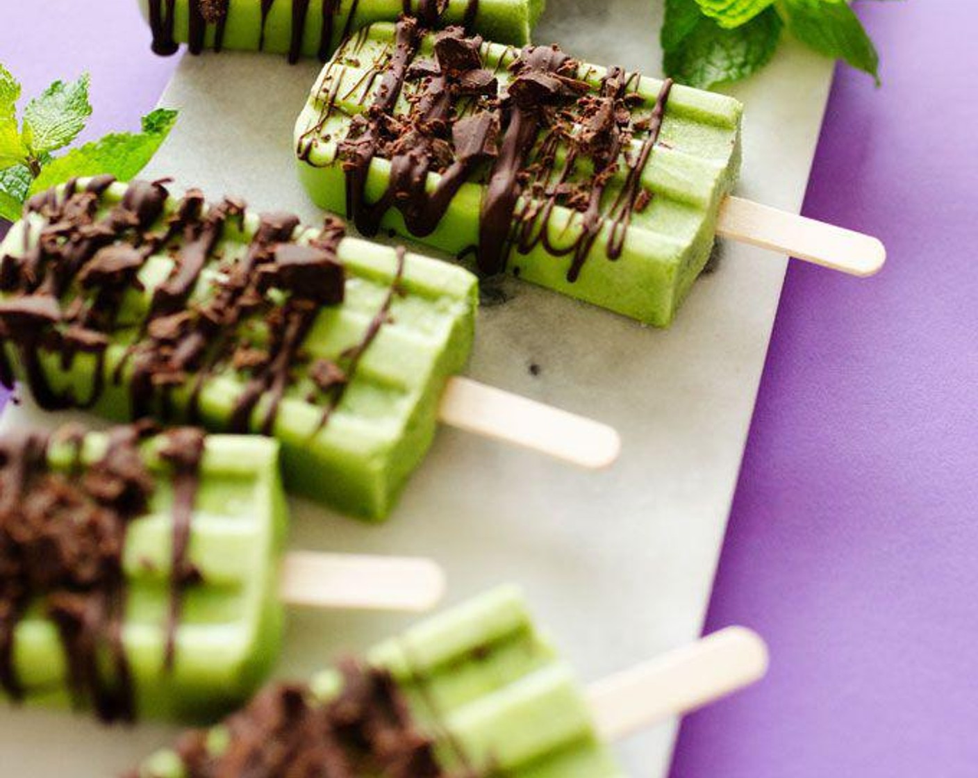 Mint Chocolate Popsicles