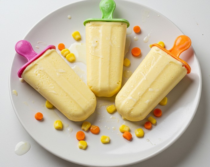 Carrot And Sweet Corn Ice Cream Popsicles  Recipe | SideChef