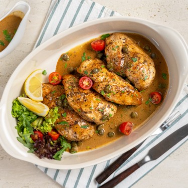 Sautéed Chicken Breast in Caper Cream Sauce Recipe | SideChef
