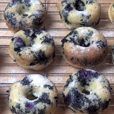 Oven Baked Blueberry Donuts Recipe | SideChef