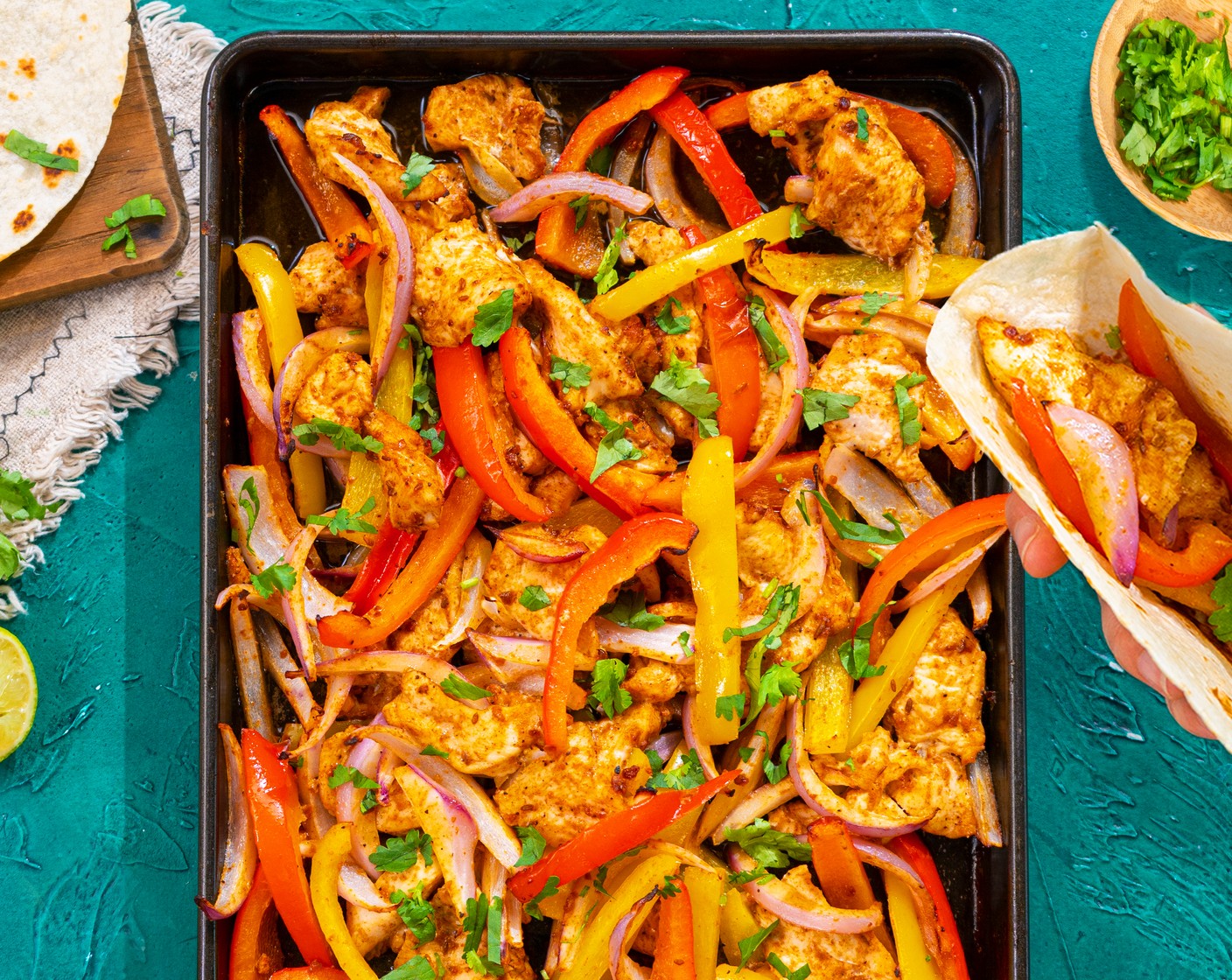 Sheet Pan Chicken Fajitas