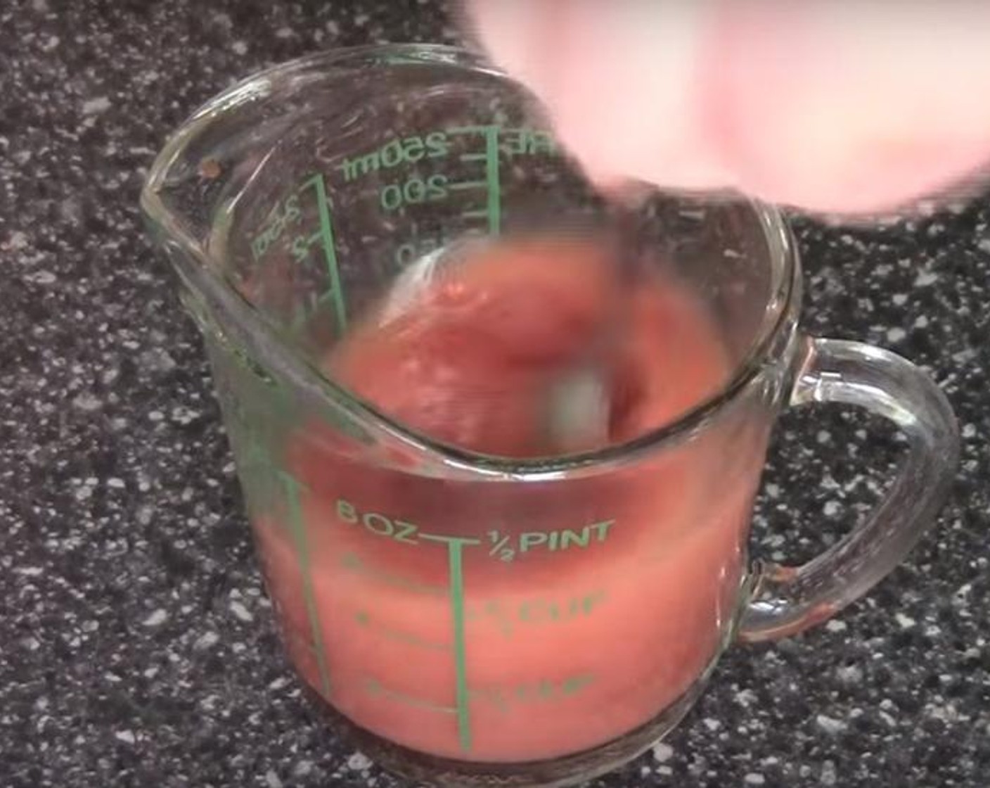 step 1 Put Water (4 Tbsp) and Hoisin Sauce (1/3 cup) in a jug. Stir them together.
