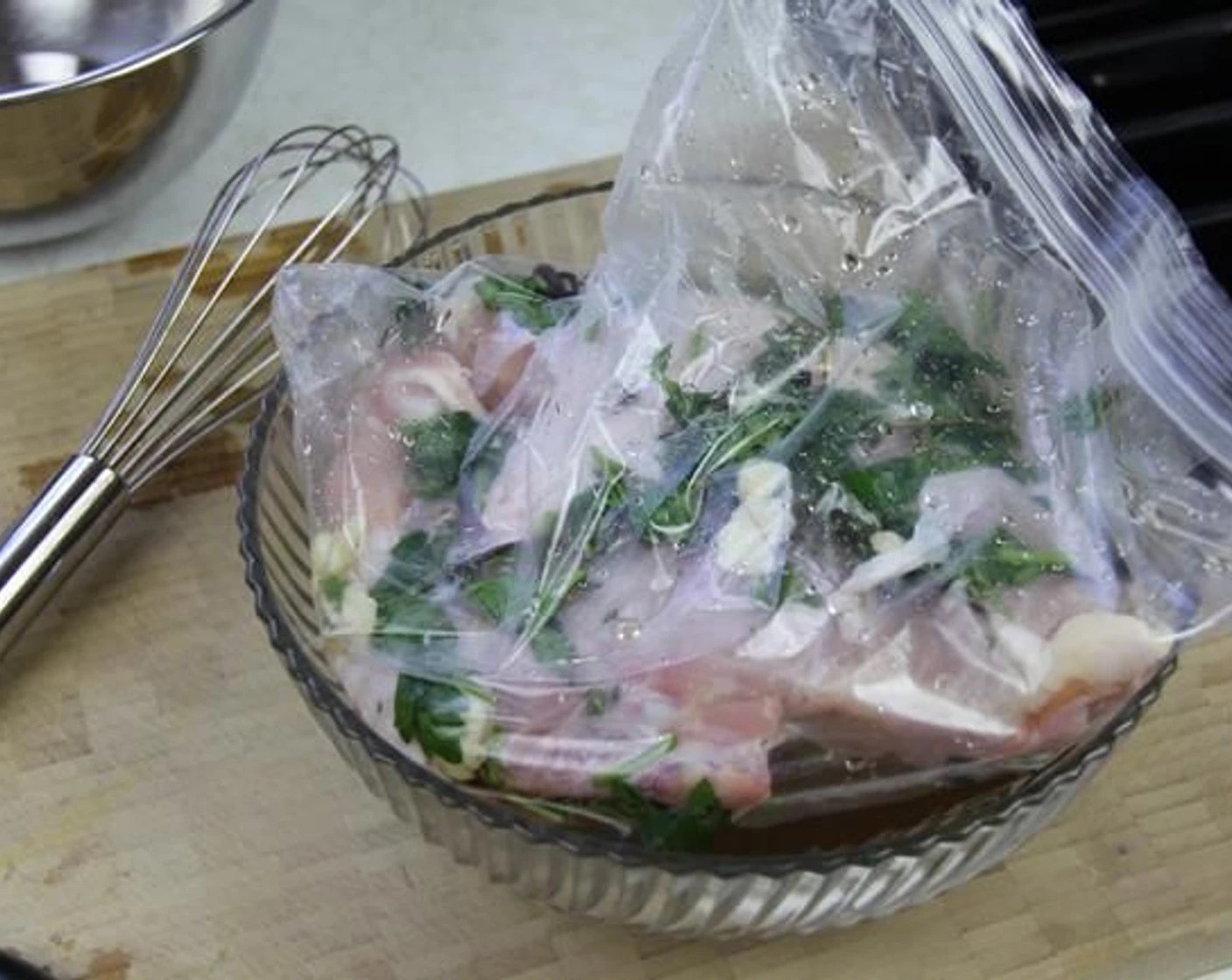 step 4 Place the Turkey Breasts (5 lb) in a larger ziploc bag or container with a lid and pour the brine into​ it. Seal and place the fridge overnight. Massage the turkey breast in the brine a couple of​ times to make sure it’s brined evenly.