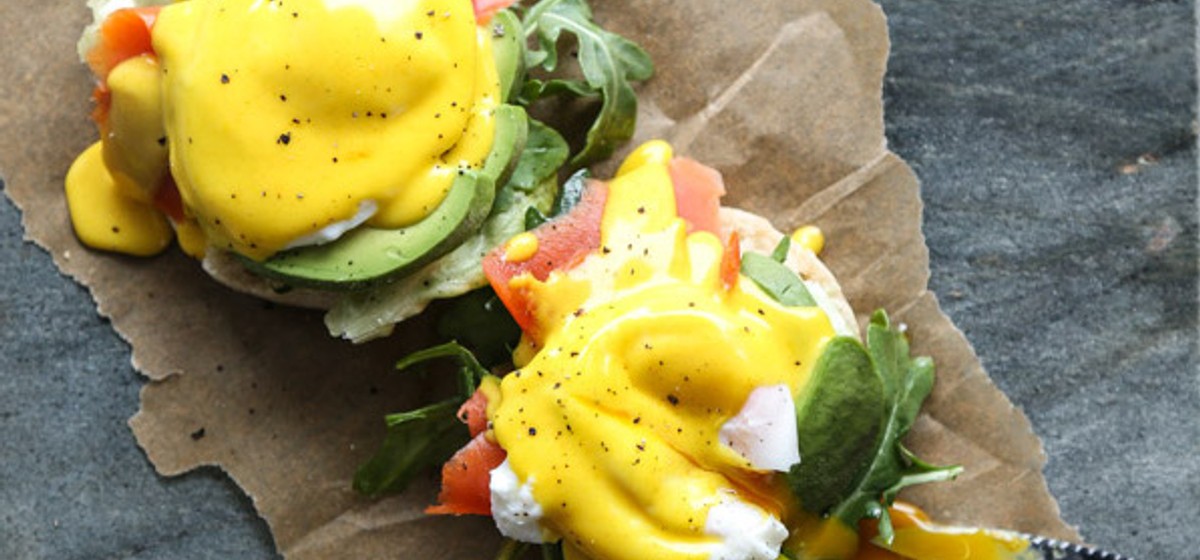 Easy Paleo Eggs Benedict and Turmeric-Ghee Hollandaise Recipe | SideChef