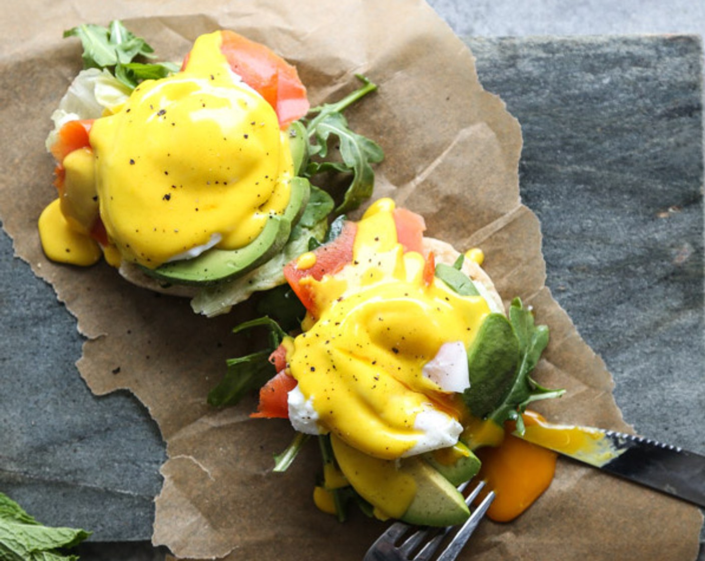 Easy Paleo Eggs Benedict and Turmeric-Ghee Hollandaise