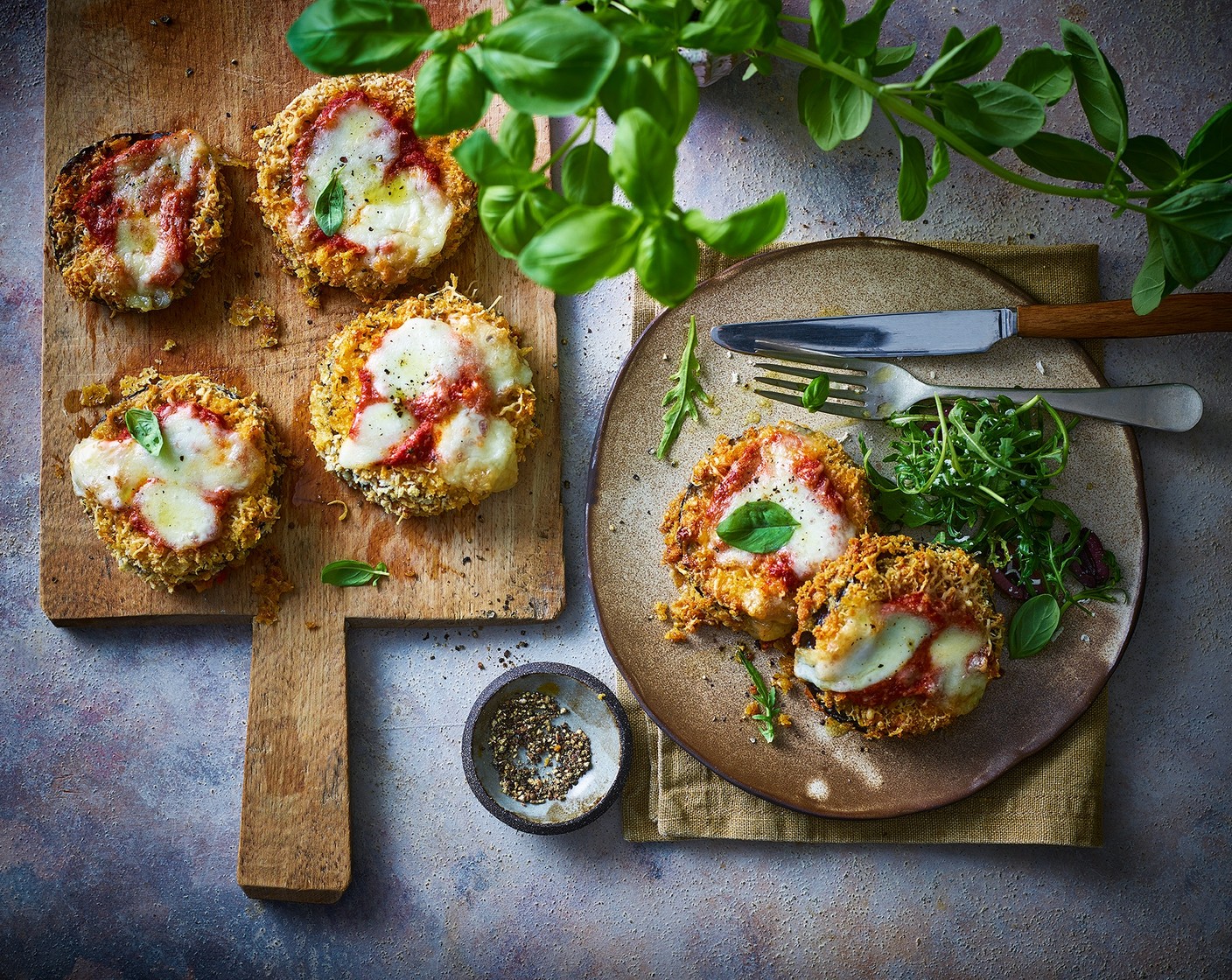 Air fryer aubergine parmigiana bites M&S