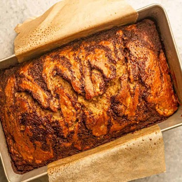 Marbled Maple Cinnamon Banana Bread Recipe | SideChef